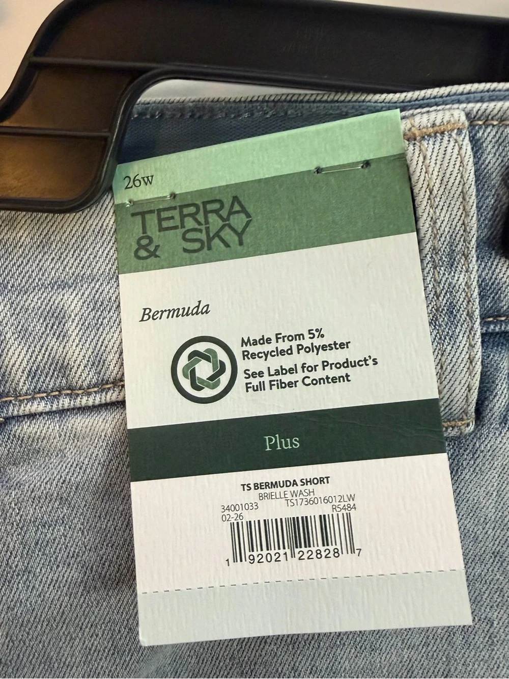 Terra & Sky Light Blue women’s Denim Shorts